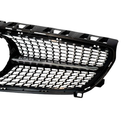 Replacement Chrome Silver Grille - Diamond AMG Look For Mercedes Benz A Class W176 2013-2015