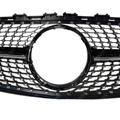 Replacement Chrome Silver Grille - Diamond AMG Look For Mercedes Benz A Class W176 2016-2018
