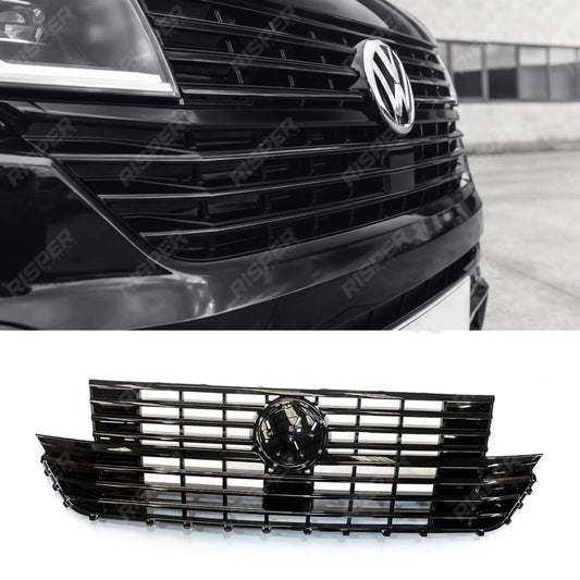 Replacement Front Grill Gloss Black For VW Transporter T6.1 2019 - 2024