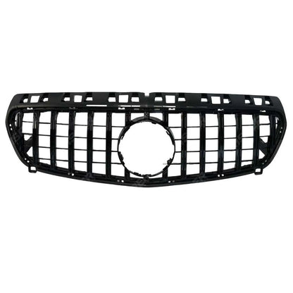 Replacement Front Grille In Gloss Black - GTR Look for Mercedes Benz A Class W176 2013-2015