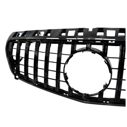 Replacement Front Grille In Gloss Black - GTR Look for Mercedes Benz A Class W176 2013-2015