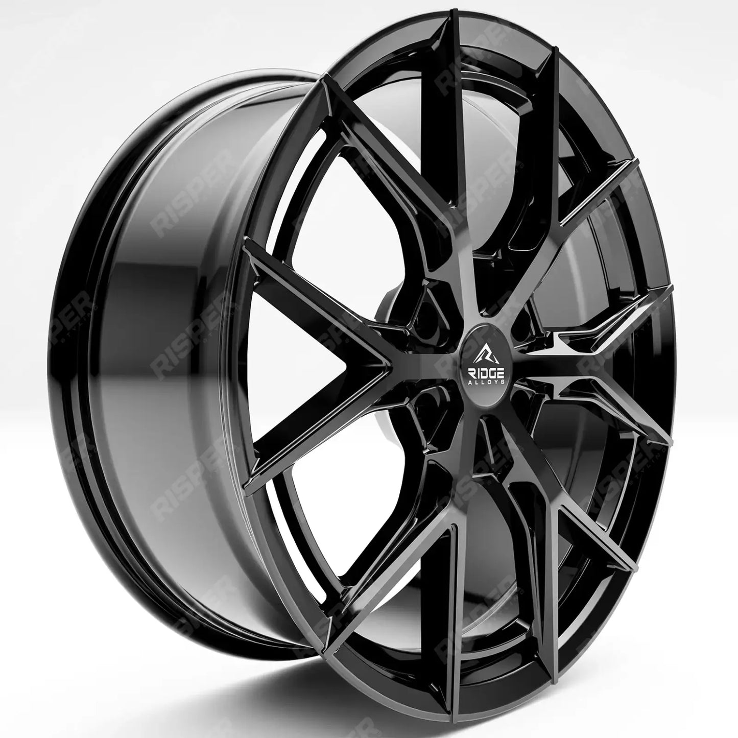 Ridge KN10 Gloss Black 6X120 20 Inch Alloy With Tyre & TPMS Package 245/40/20