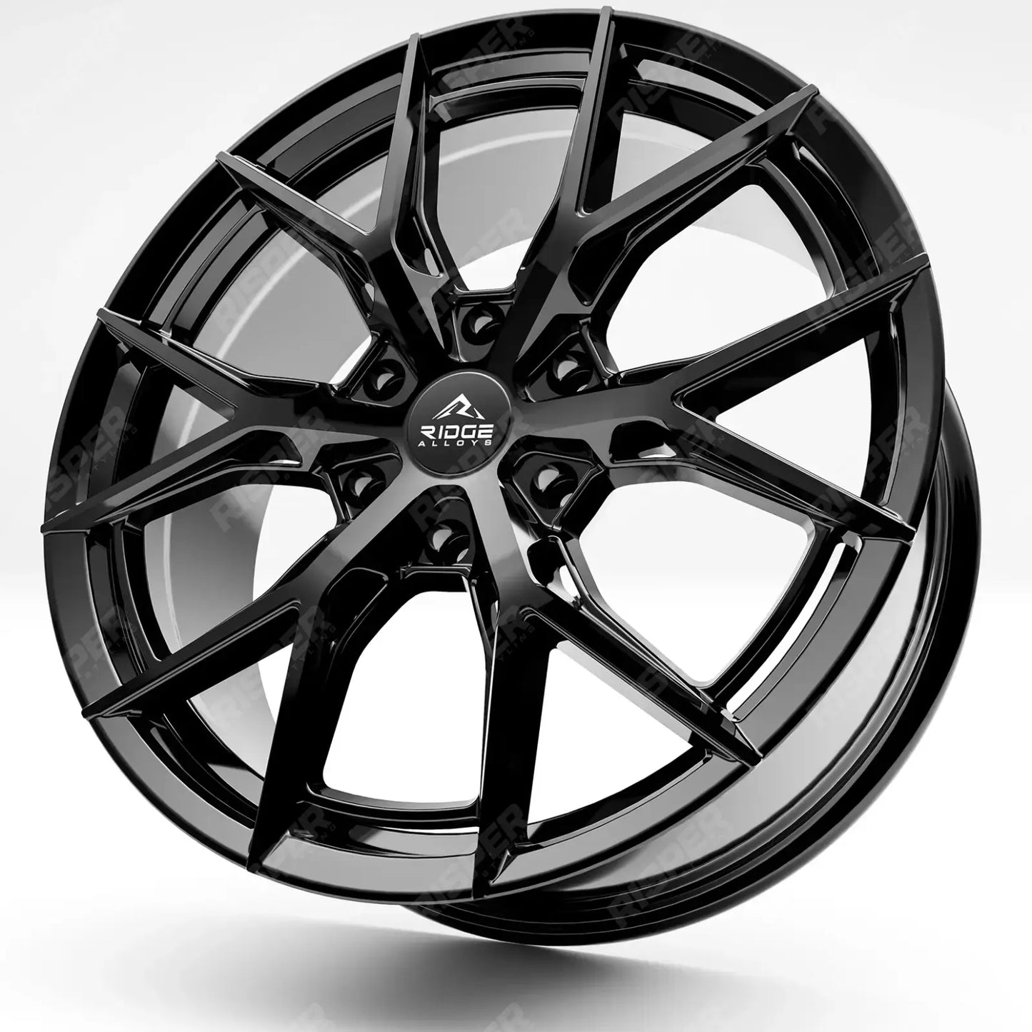 Ridge KN10 Gloss Black 6X120 20 Inch Alloy With Tyre & TPMS Package 245/40/20