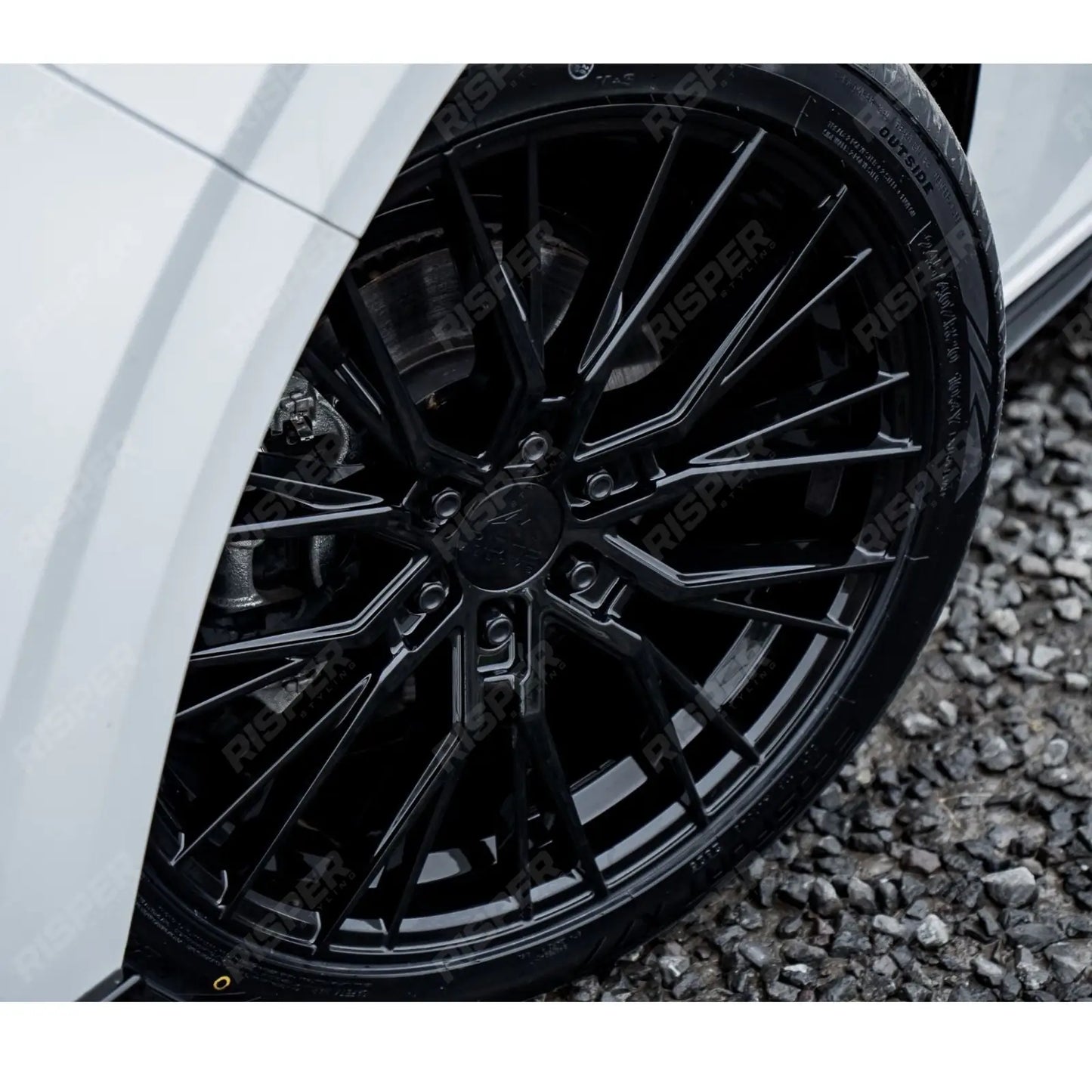 Ridge KN12 Gloss Black 6X120 20 Inch Alloys With Tyre & TPMS Package 245/40/20