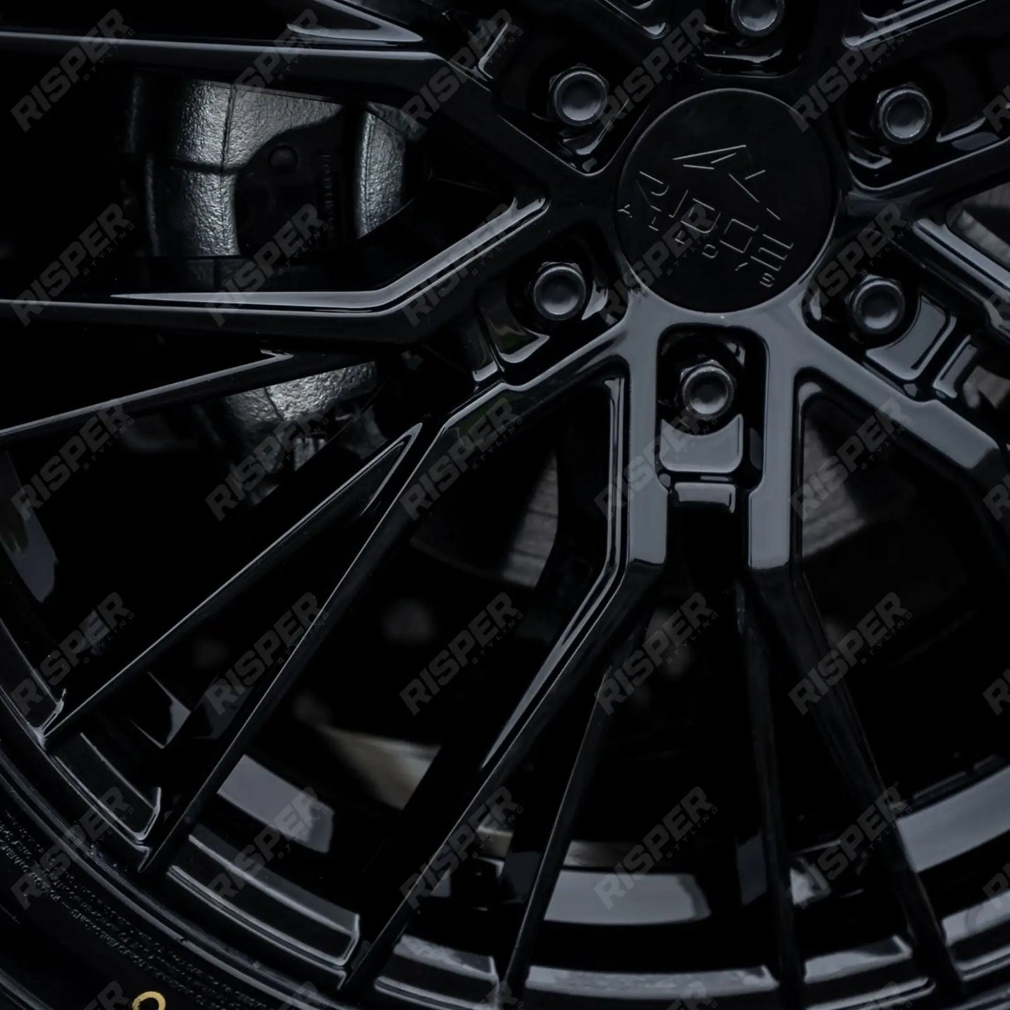 Ridge KN12 Gloss Black 6X120 20 Inch Alloys With Tyre & TPMS Package 245/40/20
