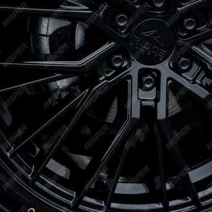 Ridge KN12 Gloss Black 6X120 20 Inch Alloys With Tyre & TPMS Package 245/40/20