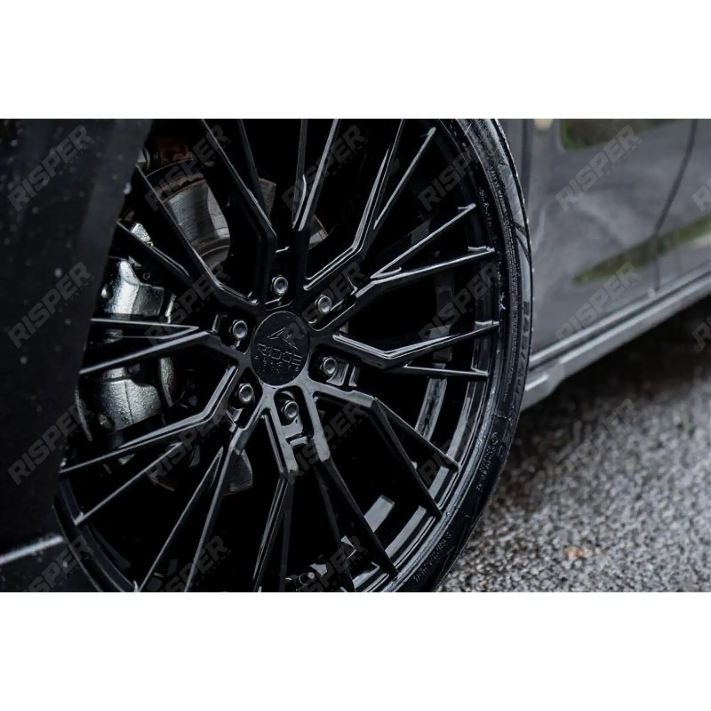 Ridge KN12 Gloss Black 6X120 20 Inch Alloys With Tyre & TPMS Package 245/40/20