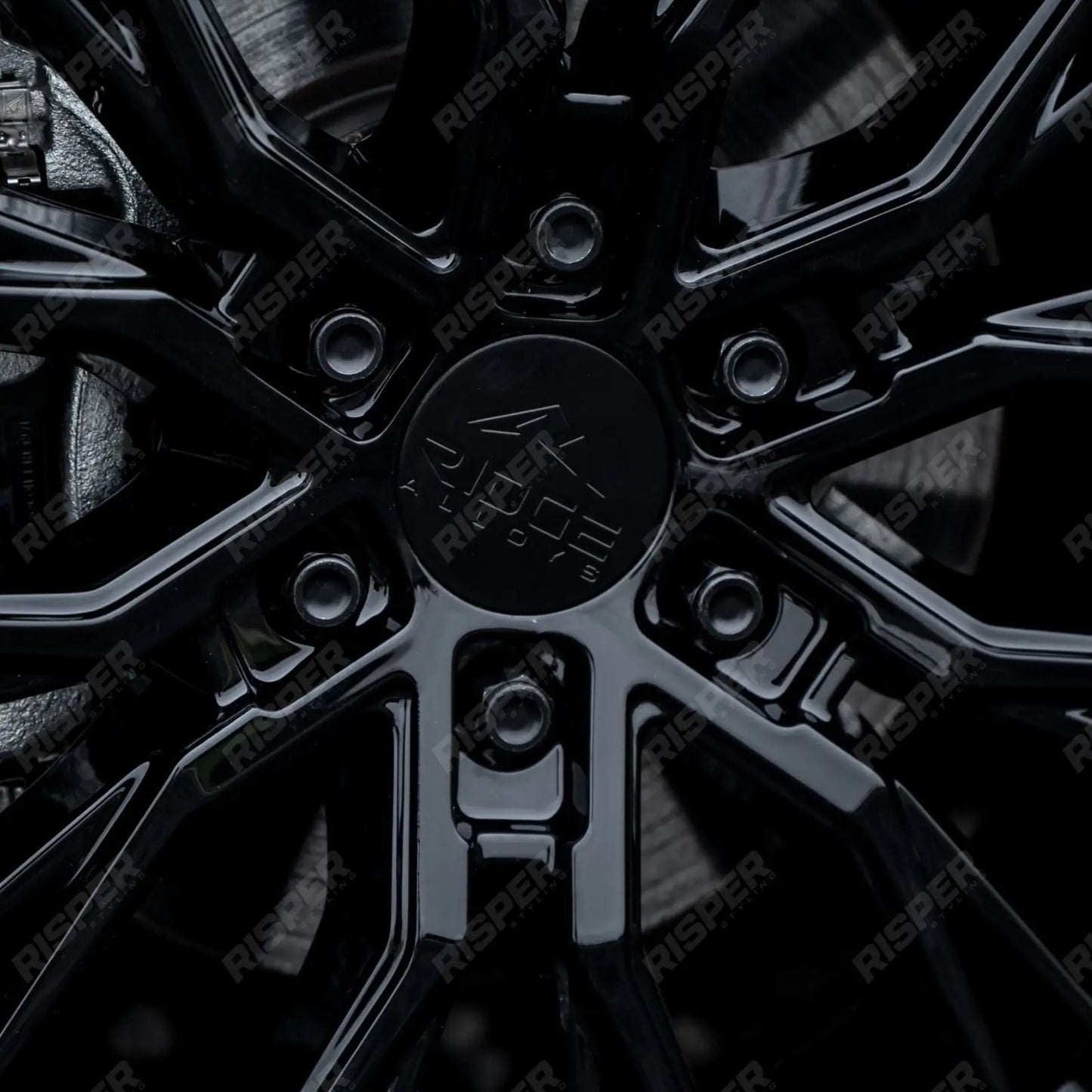 Ridge KN12 Gloss Black 6X120 20 Inch Alloys With Tyre & TPMS Package 245/40/20