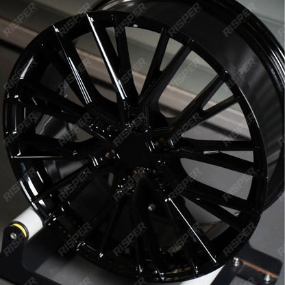 Ridge KN12 Gloss Black 6X120 20 Inch Alloys With Tyre & TPMS Package 245/40/20