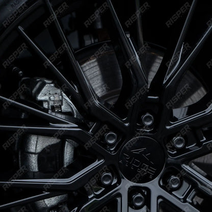 Ridge KN12 Gloss Black 6X120 20 Inch Alloys With Tyre & TPMS Package 245/40/20