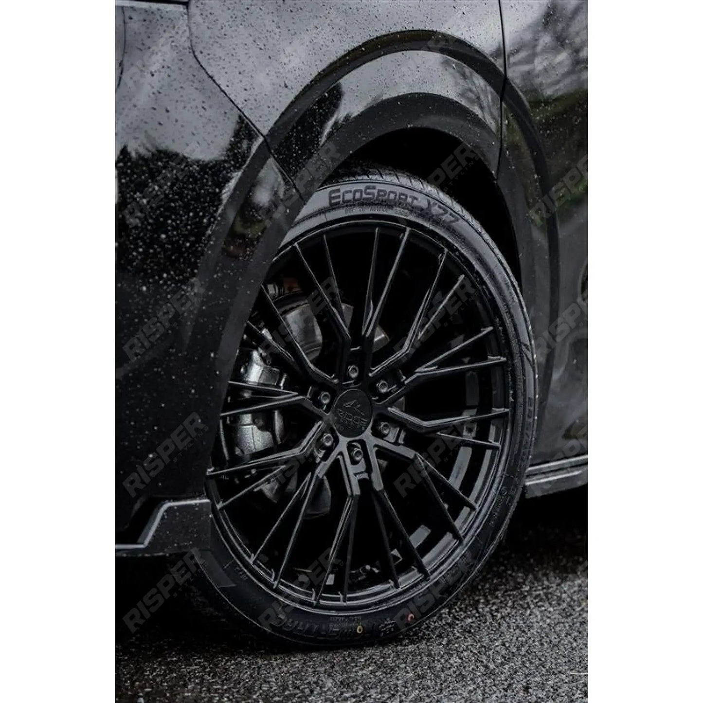 Ridge KN12 Gloss Black 6X120 20 Inch Alloys With Tyre & TPMS Package 245/40/20