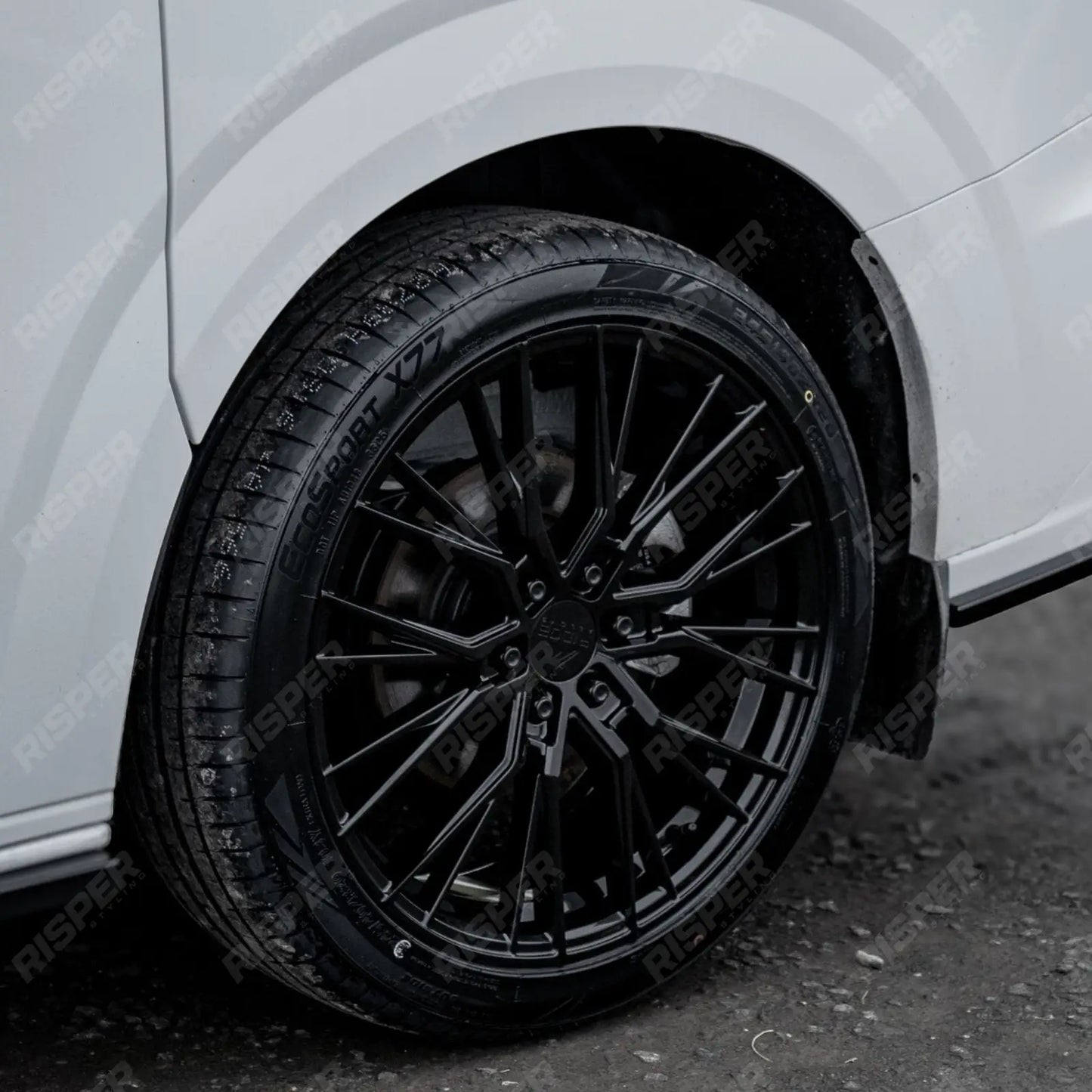Ridge KN12 Gloss Black 6X120 20 Inch Alloys With Tyre & TPMS Package 245/40/20