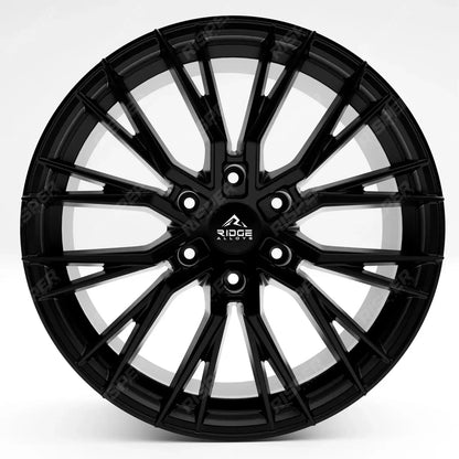 Ridge KN12 Satin Black 6X120 20 Inch Alloys With Tyre & TPMS Package 245/40/20