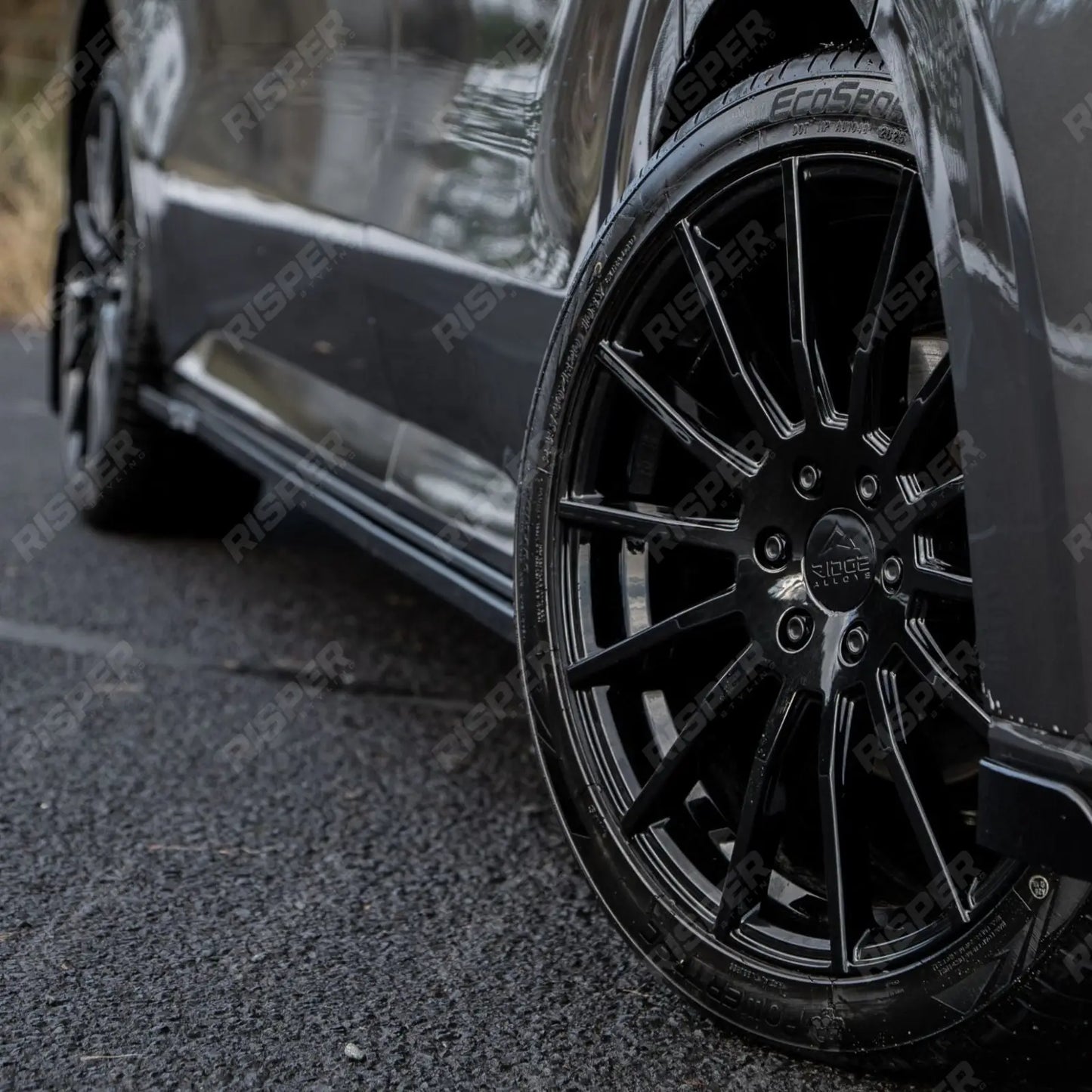 Ridge KN14 Gloss Black 6X120 20 Inch Alloys With Tyre & TPMS Package 245/40/20