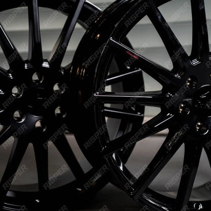 Ridge KN14 Gloss Black 6X120 20 Inch Alloys With Tyre & TPMS Package 245/40/20