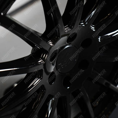Ridge KN14 Gloss Black 6X120 20 Inch Alloys With Tyre & TPMS Package 245/40/20