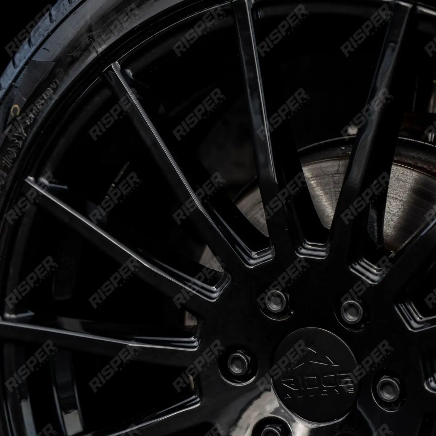 Ridge KN14 Gloss Black 6X120 20 Inch Alloys With Tyre & TPMS Package 245/40/20