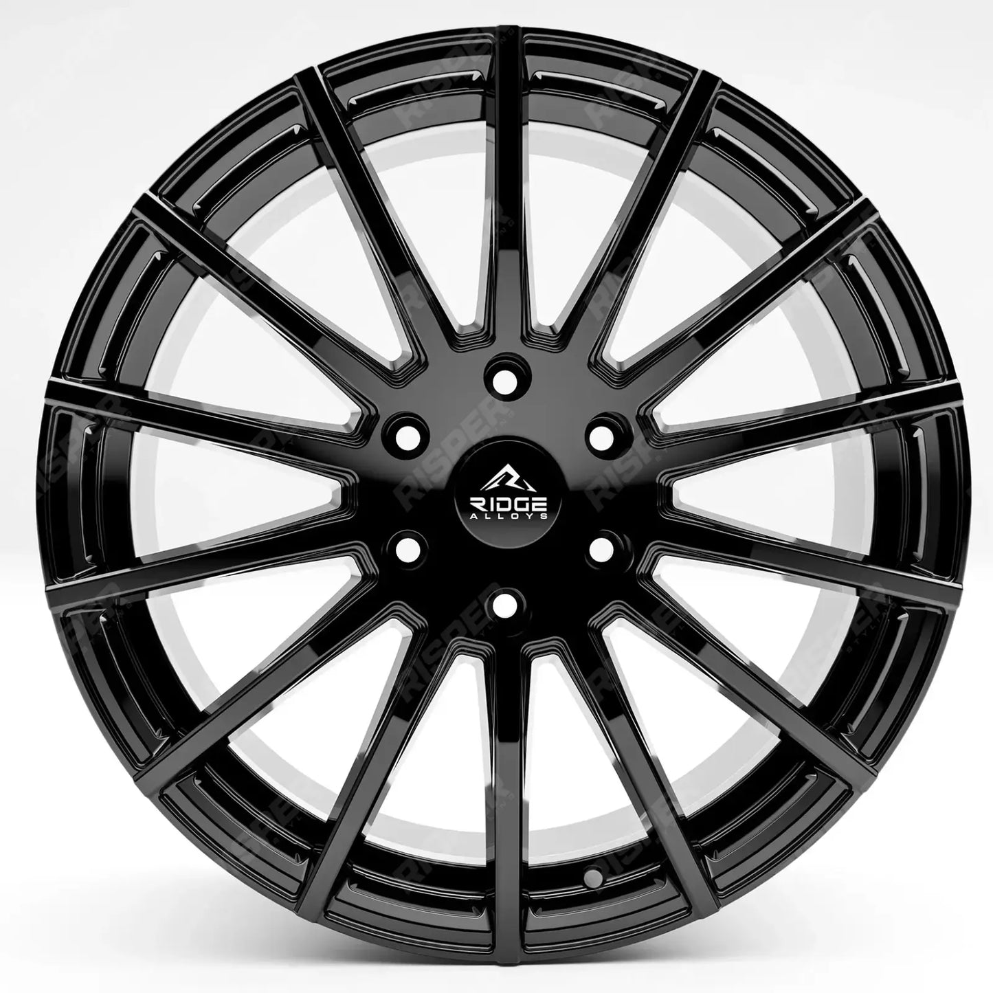 Ridge KN14 Gloss Black 6X120 20 Inch Alloys With Tyre & TPMS Package 245/40/20