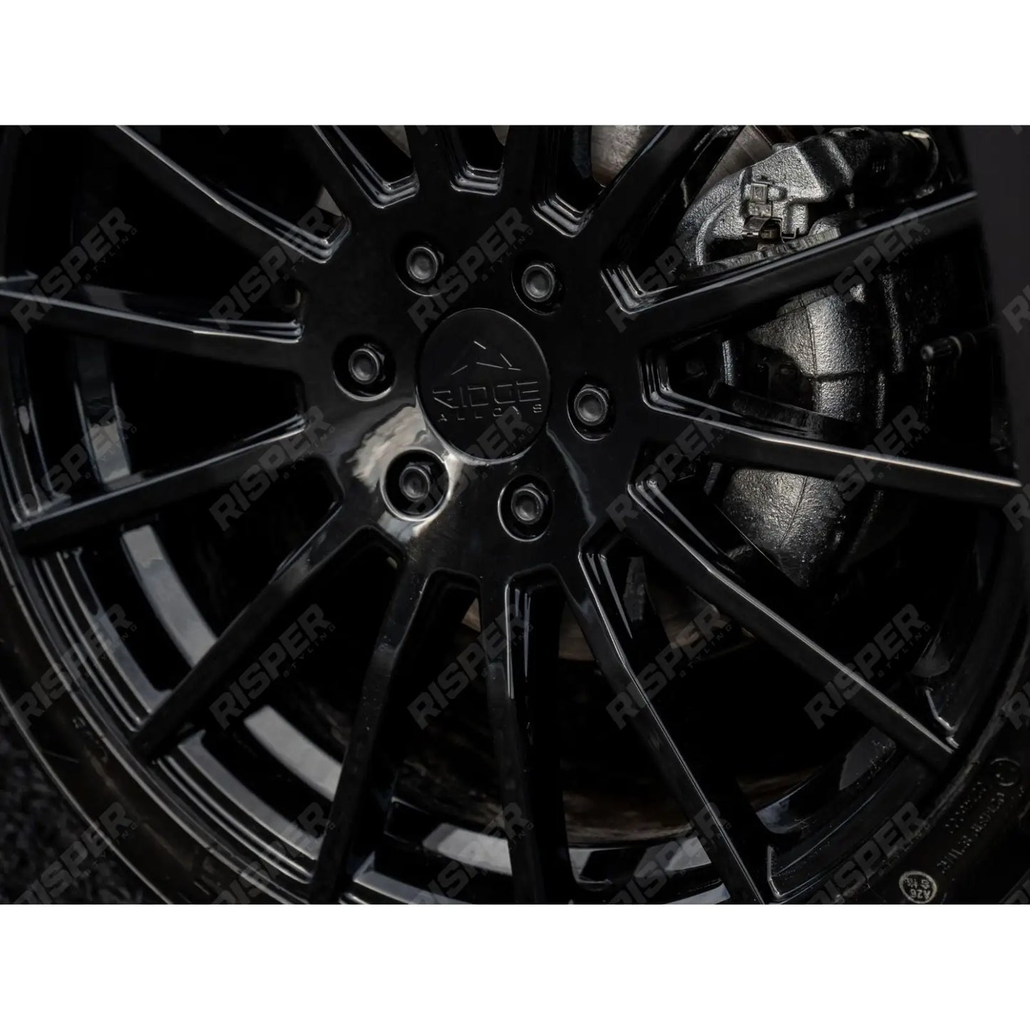 Ridge KN14 Gloss Black 6X120 20 Inch Alloys With Tyre & TPMS Package 245/40/20