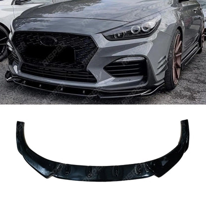 RISPER Front Splitter In Gloss Black For Hyundai i30 N MK3 Hatchback/Fastback 2017-2020