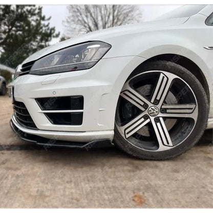 Risper Front Splitter In Gloss Black For VW Golf MK7/MK7.5 R 2017-2020