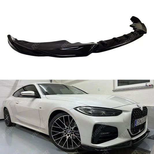 RISPER Front Splitter Lip In Gloss Black For BMW 4 Series G22 M Sport 2020+