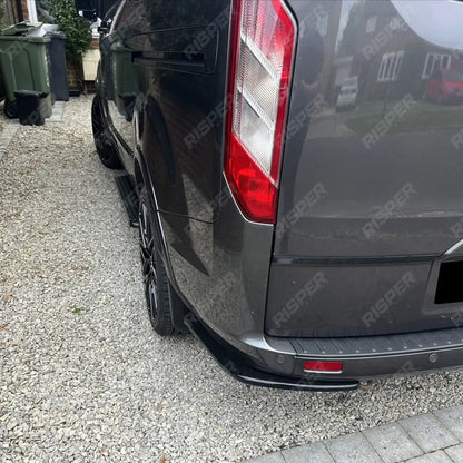 Risper Rear Bumper Splitters Gloss Black For Ford Transit Custom 2012-2023