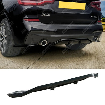 RISPER Rear Diffuser Lip Gloss Black For BMW X3 G01 M Sport 2018-2021