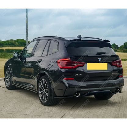 RISPER Rear Diffuser Lip Gloss Black For BMW X3 G01 M Sport 2018-2021