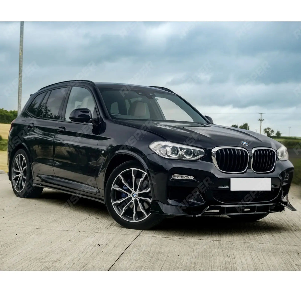 RISPER Side Skirt Splitters Gloss Black For BMW X3 G01 M Sport 2018-2021