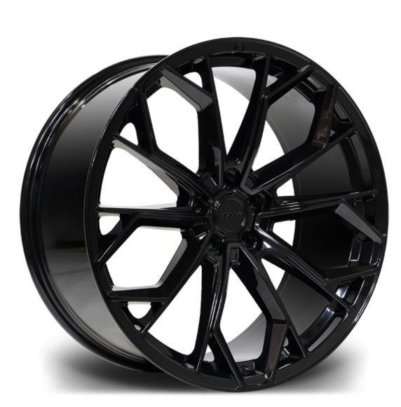 RIVIERA RV133 GLOSS BLACK 22 INCH ALLOYS-5X120 - QTY1 - TMC Motorsport
