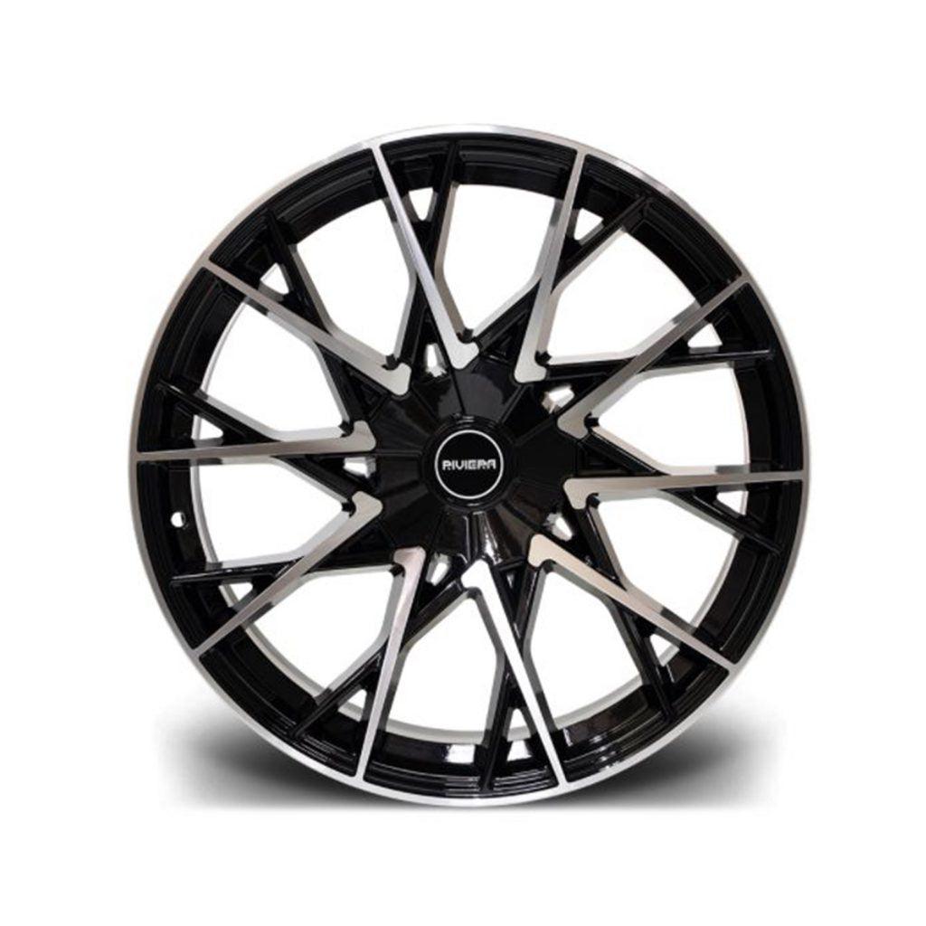 Riviera Rv197 Black Polished “ 20 Inch Alloys “ 5x120 - Qty1 - TMC Motorsport
