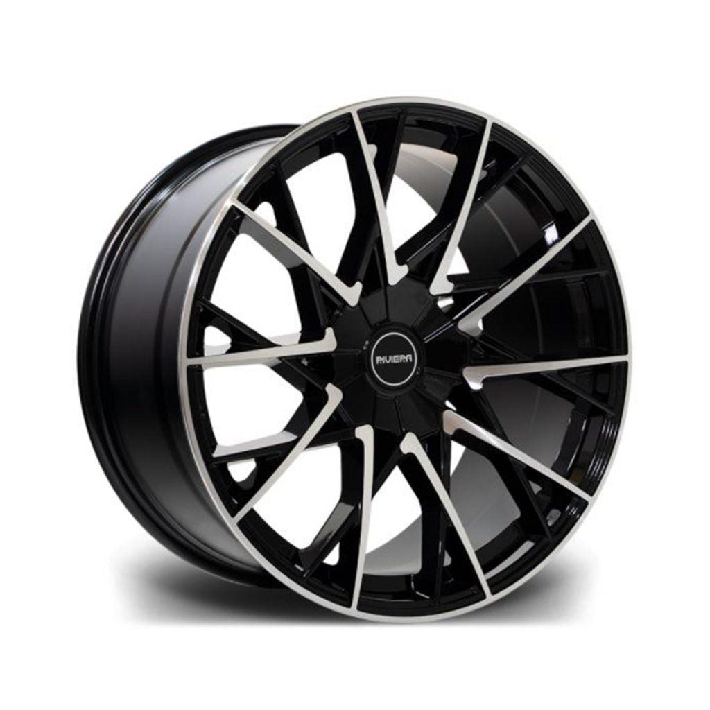 Riviera Rv197 Black Polished “ 20 Inch Alloys “ 5x120 - Qty1 - TMC Motorsport