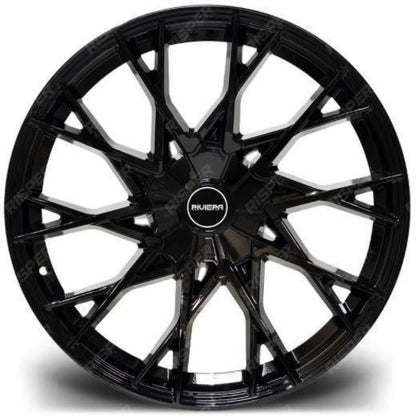 Riviera Rv197 Gloss Black – 20 Inch Alloys  – 5x160 - Qty1