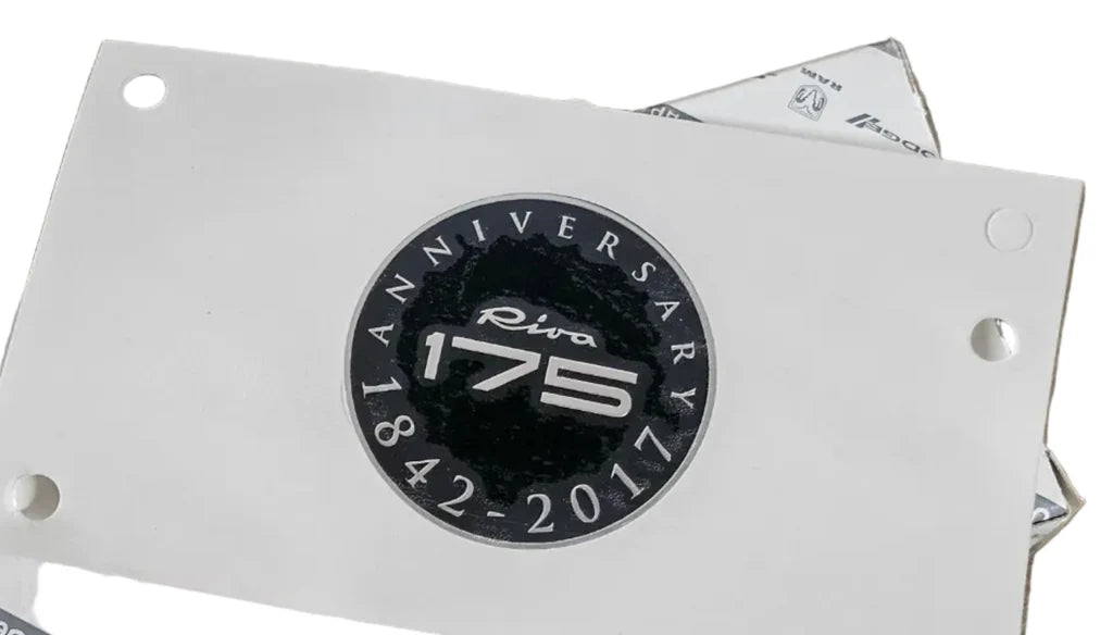 Genuine Abarth 695 Rivale 'Riva 175' Anniversary Pillar Badge – 500 / 595 / 695