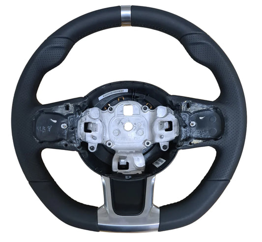 Genuine Abarth Steering Wheel – Leather with Brushed Alloy Inserts – 500 Abarth 595 (Paddle Shift)