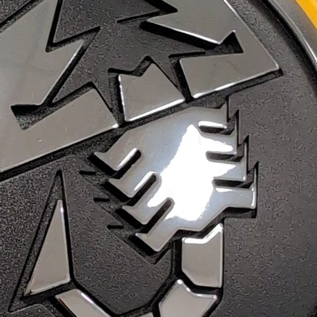 Genuine Abarth Alloy Wheel Centre Cap – Mustard Yellow – 500 / 595 / 695 / Punto Evo