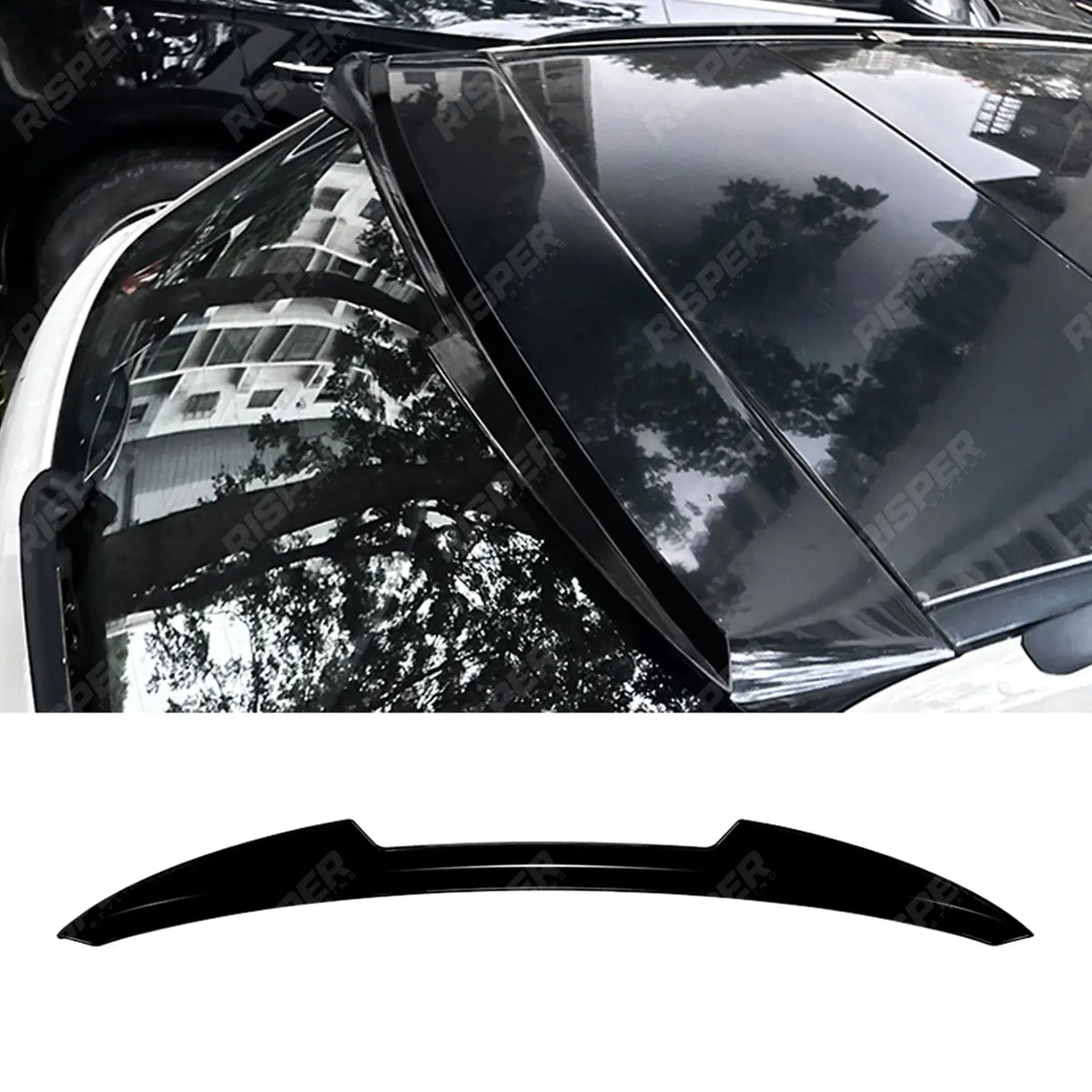 Roof Spoiler in Gloss Black For Audi A3 8p S LINE 2004-2013
