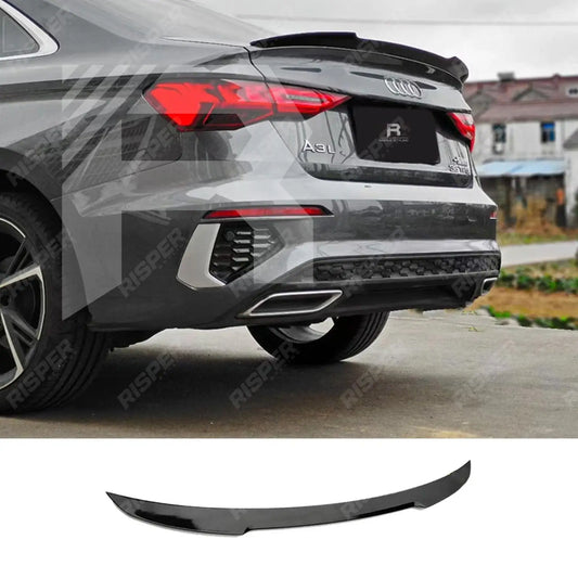 RS3 Style Gloss Black Rear Spoiler For Audi A3 8Y Saloon 2021+