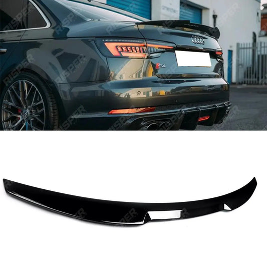 RS4 Style Rear Spoiler In Gloss Black For Audi A4 B9 2016-2019
