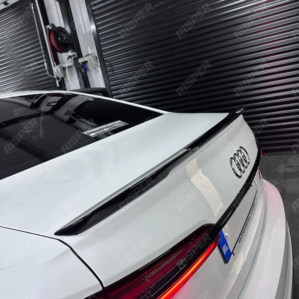 RS6 Style Rear Boot Spoiler In Gloss Black For Audi A6 C8 2019+