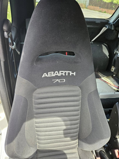Used Genuine Abarth Sabelt 70 GT Alcantara Front Seats Only - TMC Motorsport