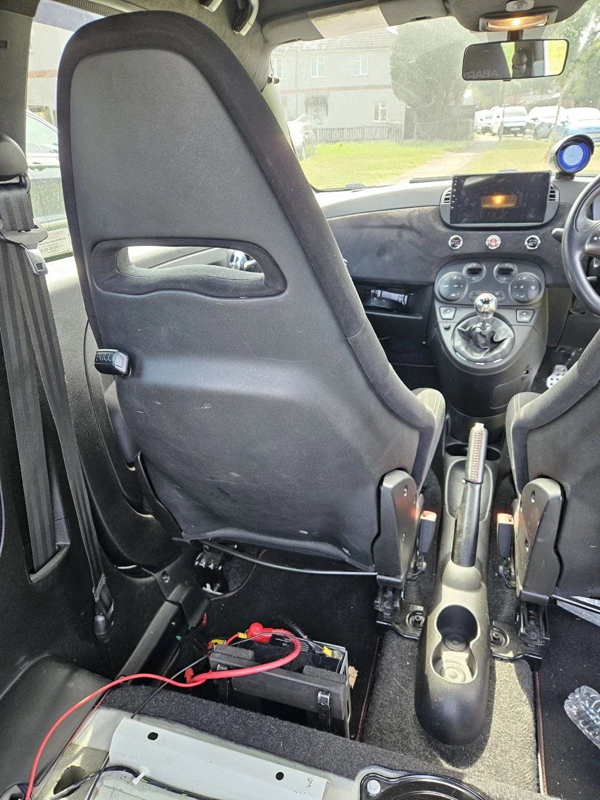 Used Genuine Abarth Sabelt 70 GT Alcantara Front Seats Only - TMC Motorsport