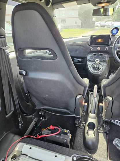 Used Genuine Abarth Sabelt 70 GT Alcantara Front Seats Only - TMC Motorsport