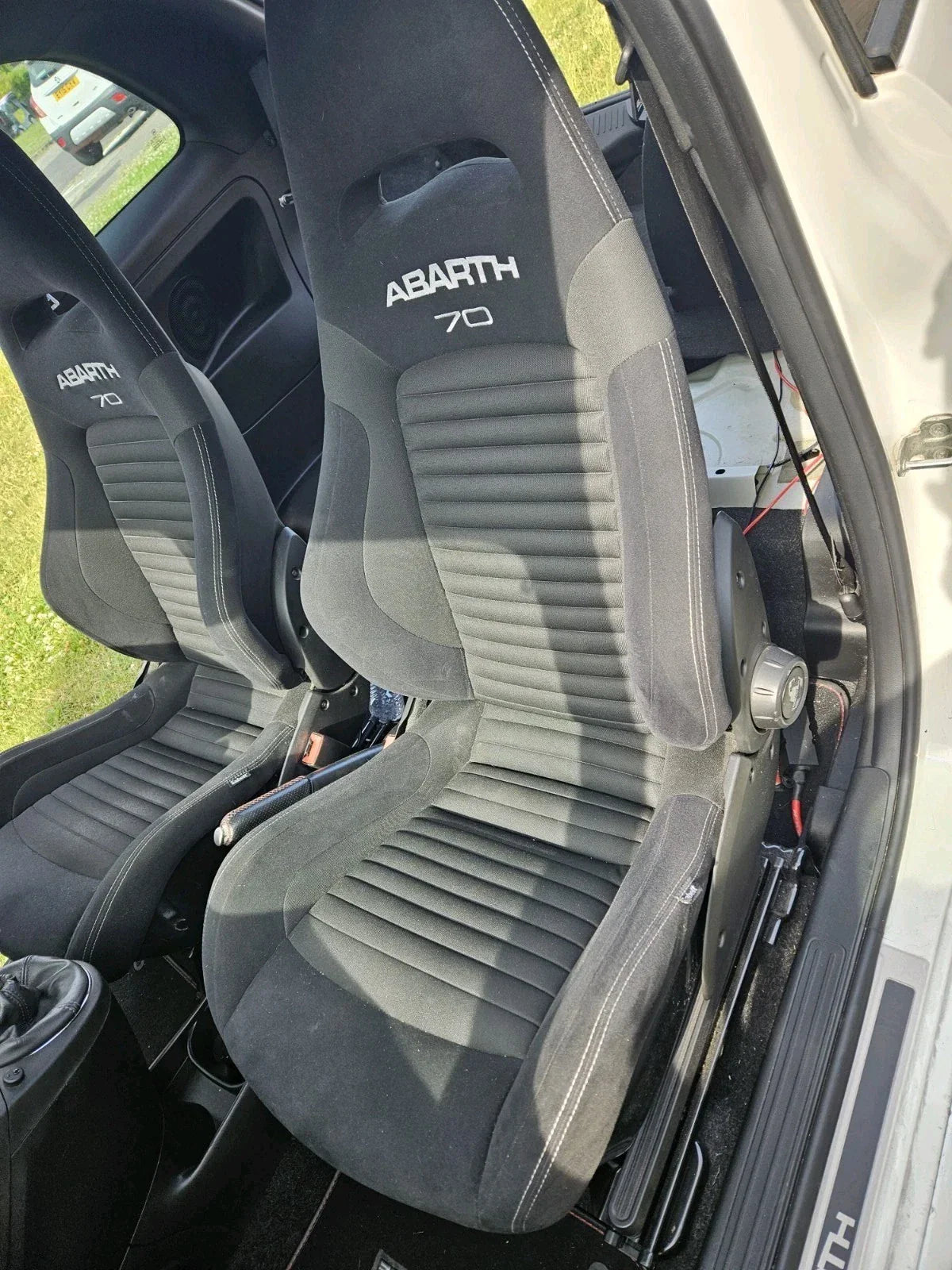 Used Genuine Abarth Sabelt 70 GT Alcantara Front Seats Only - TMC Motorsport