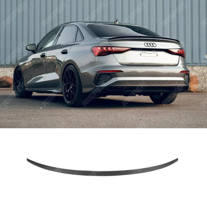 S3 Style Rear Spoiler Lip In Gloss Black For Audi A3 8Y Saloon 2021+