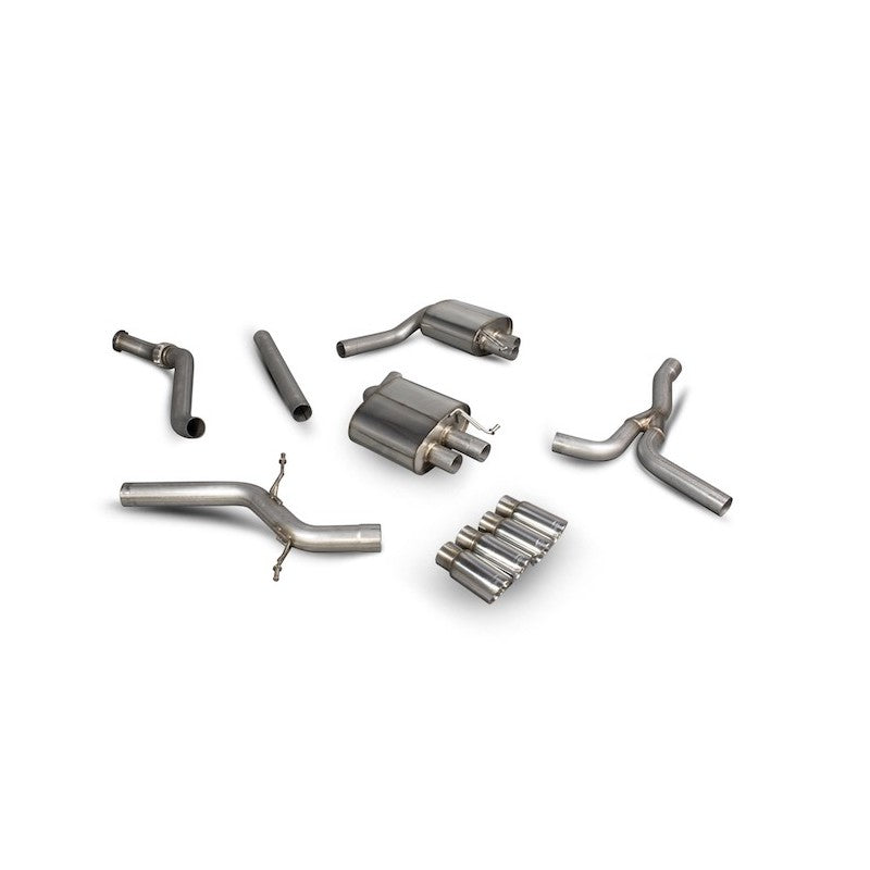 Scorpion Exhausts - Audi A5 B8 2.0 TFSI 2012 To 2016 Non-Resonated Cat-Back System SAUS073 - TMC Motorsport