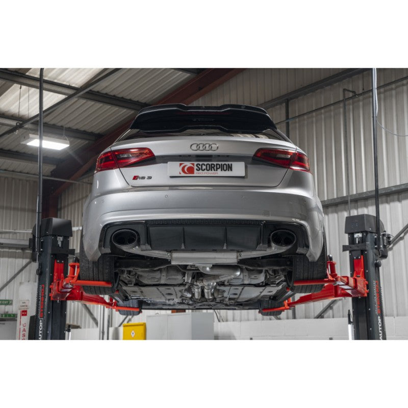 Scorpion Exhausts - Audi RS3 8V Pre-Facelift Sportback Non Resonated Cat-Back Non Valved SAUS107CF - TMC Motorsport