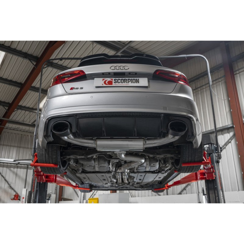 Scorpion Exhausts - Audi RS3 8V Pre-Facelift Sportback Non Resonated Cat-Back Non Valved SAUS107CF - TMC Motorsport