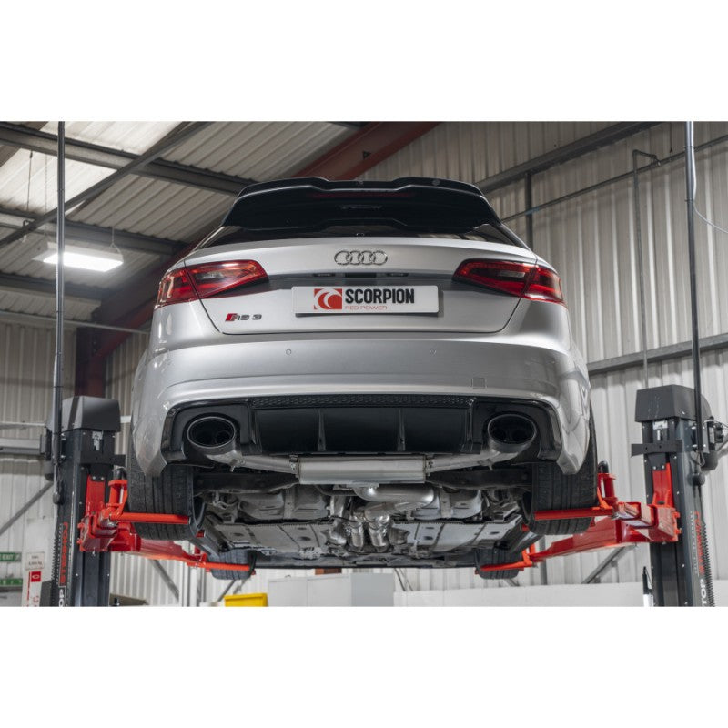 Scorpion Exhausts - Audi RS3 8V Pre-Facelift Sportback Non Resonated Cat-Back With Valves SAUS106CF - TMC Motorsport